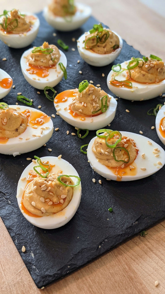 Spicy Deviled Eggs Recipe – Mr Bing Foods